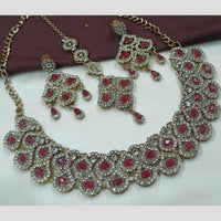 FS Collection Gold Plated Austrian Stone Necklace Set 