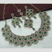 FS Collection Gold Plated Austrian Stone Necklace Set