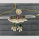 FS Collection Designer Mother of Pearl Beaded Choker Necklace Set