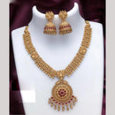 FS Collection Gold Plated Timeless Grace Pota Stone Necklace Set