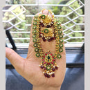 FS Collection Handcrafted Ethnic Pota Stone And Beads Necklace Set
