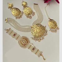 FS Collection Royal Austrian Stone And Pearl Jewellery Combo Set