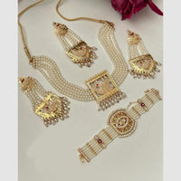 FS Collection Royal Austrian Stone And Pearl Jewellery Combo Set