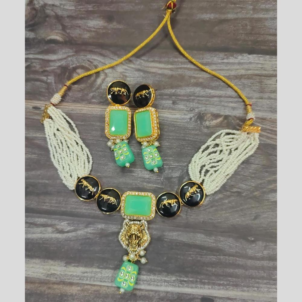FS Collection Pearl Choker Necklace Set
