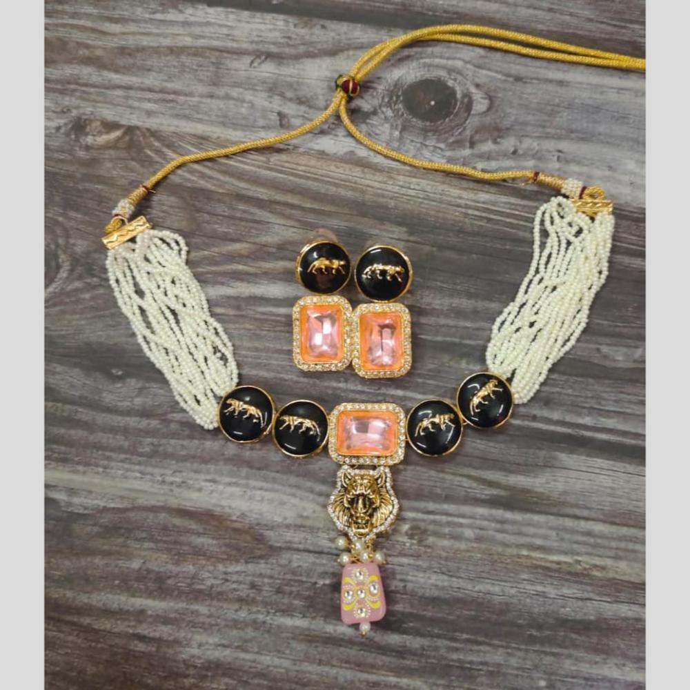 FS Collection Pearl Choker Necklace Set