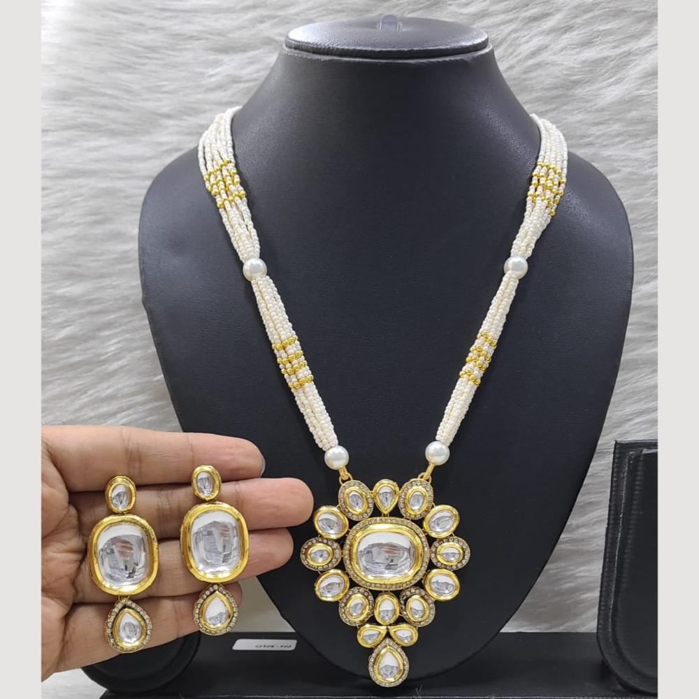 FS Collection Royal Ensemble Pota Stone And Pearl Necklace Set