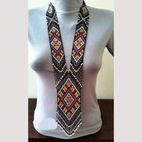 FS Collection Handcrafted Tiny Beaded Long Necklace Unique Style in Every Bead