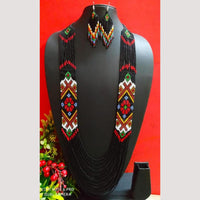 FS Collection Handcrafted Tiny Beaded Long Necklace Unique Style in Every Bead