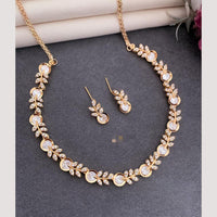 FS Collection Glam Gold – Austrian Stone Necklace Set That Shines Bright