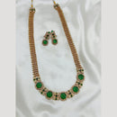 FS Collection Premium Austrian Stone And Pota Design Necklace Set
