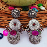 FS Collection Traditional Oxidised Dangle Earrings for Traditional & Modern Looks