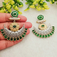 FS Collection Elegant Pota Stone Dangle Earrings for Women & Girls