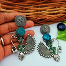 FS Collection Traditional Oxidised Dangle Earrings for Traditional & Modern Looks