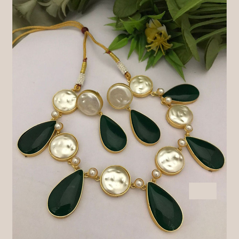 FS Collection Enthic Pota And Pearl Choker Necklace Set For Every Occassion
