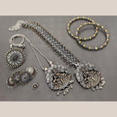 FS Collection Beautiful Oxidised Two Tone Jewellery Combo Set For Navratri Occassions