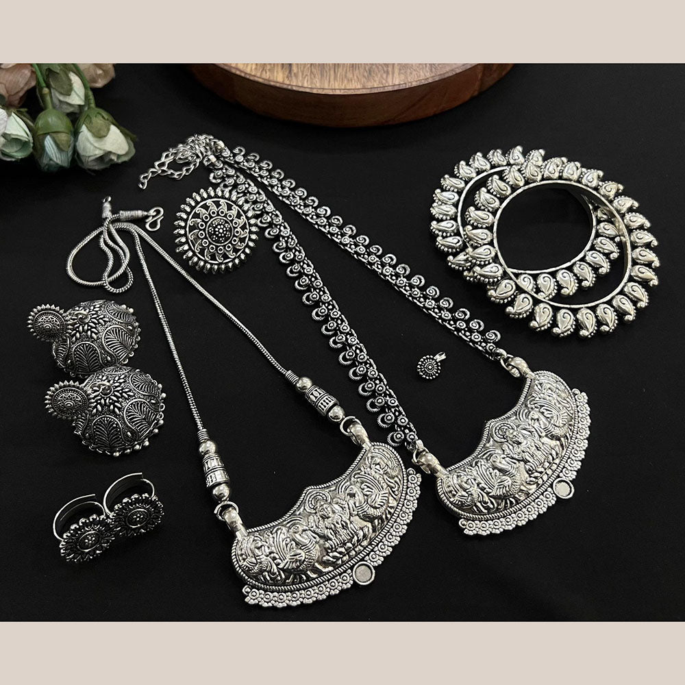 FS Collection Beautiful Oxidised Jewellery Combo Set For Navratri Occassions