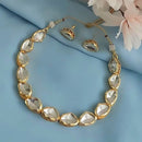 FS Collection Elegant Glow Crystal Stone Necklace Set