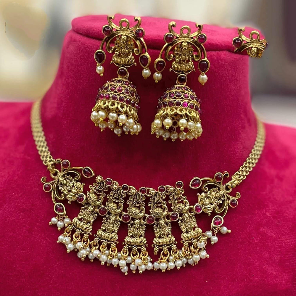 FS Collection Radiance Pota Stone And Pearl Necklace Set