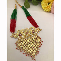 FS Collection Elegant Pota And Pearl Necklace Set