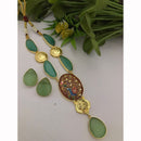 FS Collection Handcrafted Designer Pota Stone Necklace Set