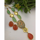 FS Collection Handcrafted Designer Pota Stone Necklace Set