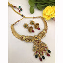 FS Collection Designer Pota Stone And Pearl Beads Necklace Set