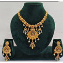 FS Collection Elegant Pota Stone And Pearl Necklace Set