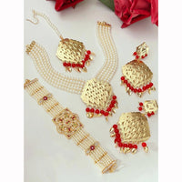 FS Collection Austrian Stone And Pearl Jewellery Combo Set