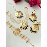 FS Collection Austrian Stone And Pearl Jewellery Combo Set