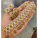 FS Collection Premium Kundan Pearl And Beaded Choker Necklace Set