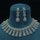 FS Collection Elegant American Diamond Fashion Necklace Set