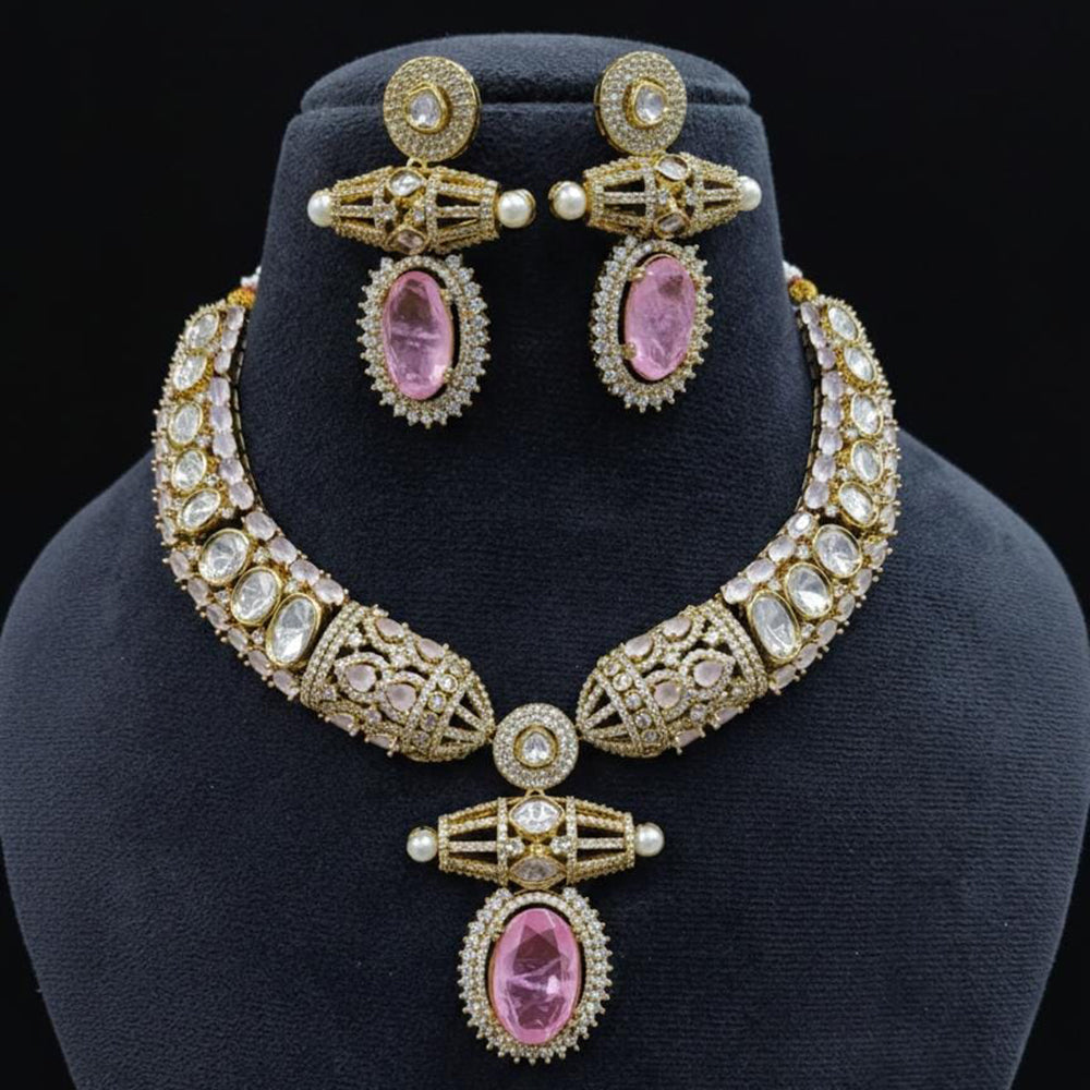 FS Collection Designer Polki Kundan Choker Necklace Set