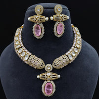 FS Collection Designer Polki Kundan Choker Necklace Set