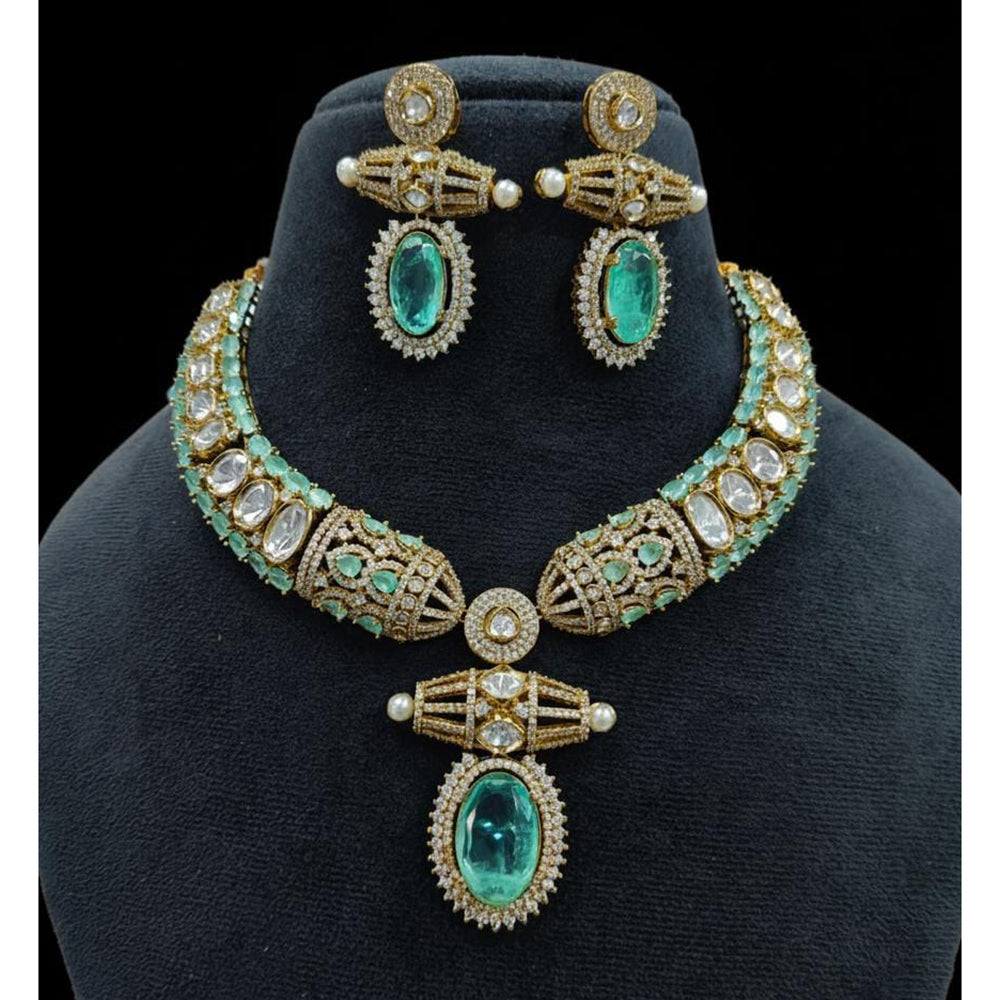 FS Collection Designer Polki Kundan Choker Necklace Set