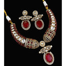 FS Collection Designer Polki Kundan Choker Necklace Set