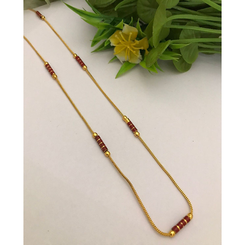 FS Collection Royal Pearl Beaded Long Necklace