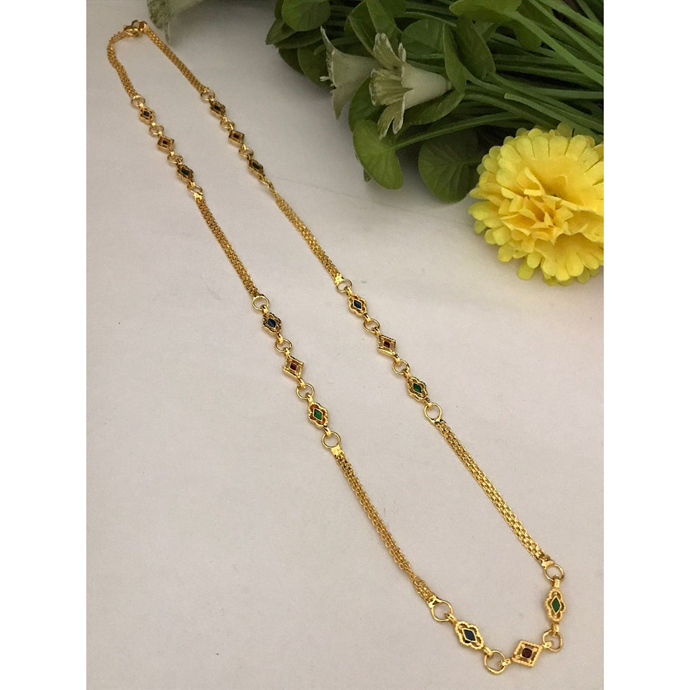 FS Collection Royal Meenakari Long Necklace