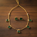 FS Collection Traditional Pota Stone Designer Necklace Set