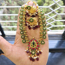 FS Collection Traditional Pota Stone And Meenakari Designer Necklace Set