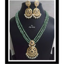 FS Collection Heritage Pota Stone Pearl And Beads Ethnic Necklace Set