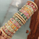 FS Collection Royal Crystal Stone Designer Bangles Set