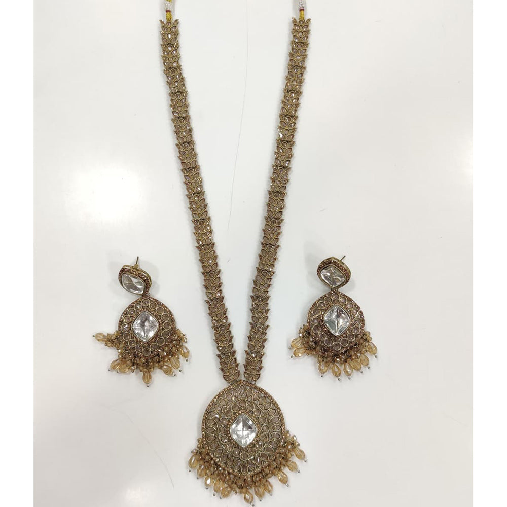 FS Collection Heritage Crystal Stone Pearl And Beaded Necklace Set
