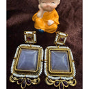 FS Collection Pota Stone Designer Dangler Earrings 