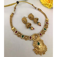 FS Collection Sparkling Austrian And Pota Stone Elegance Necklace Set