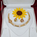 FS Collection Sparkling Austrian Stone Necklace Set