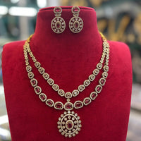 FS Collection Pota Stone And Austrian Stone Designer Necklace Set