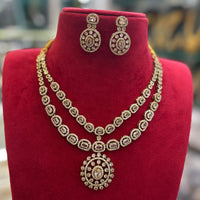 FS Collection Pota Stone And Austrian Stone Designer Necklace Set