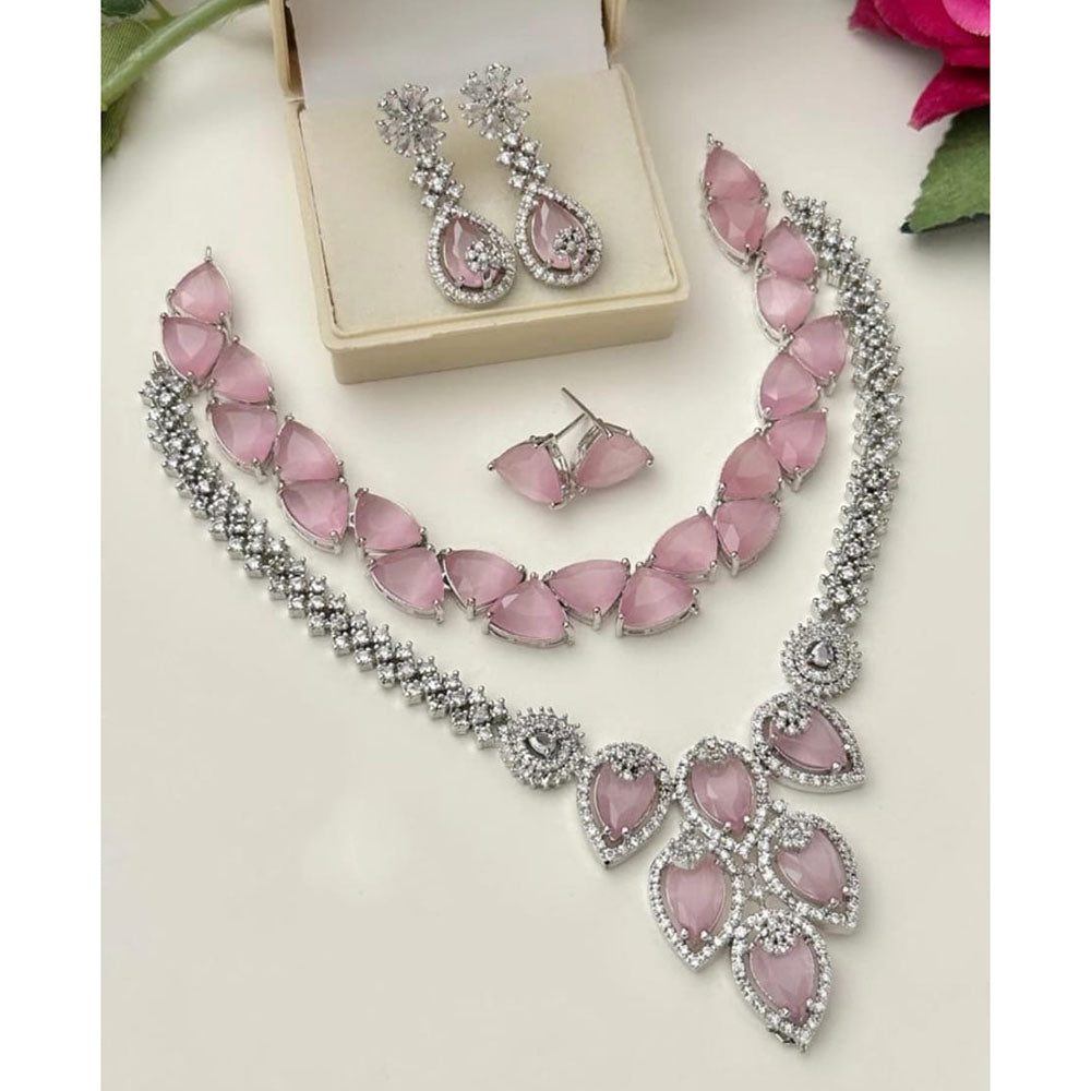FS Collection Glamorous American Diamond Combo Set