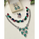 FS Collection Glamorous American Diamond Combo Set