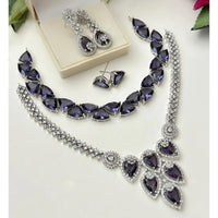 FS Collection Glamorous American Diamond Combo Set